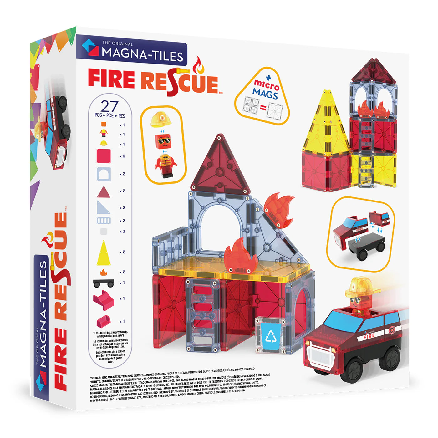 Magna-Tiles Fire Rescue