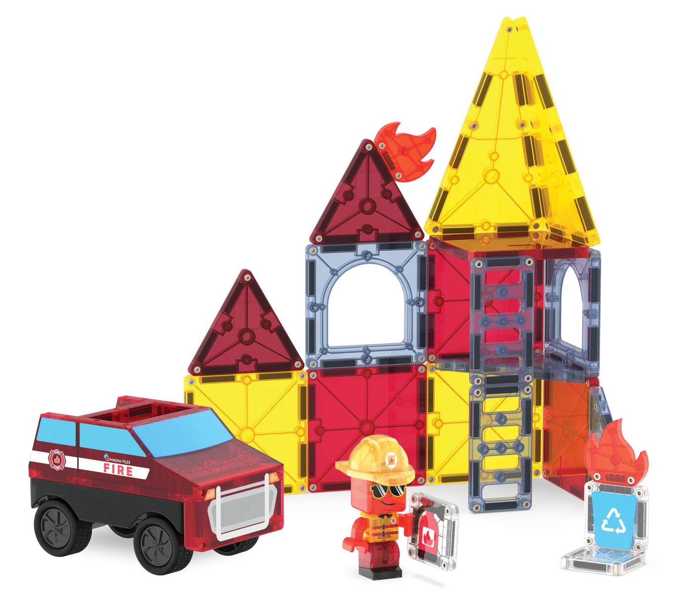 Magna-Tiles Fire Rescue