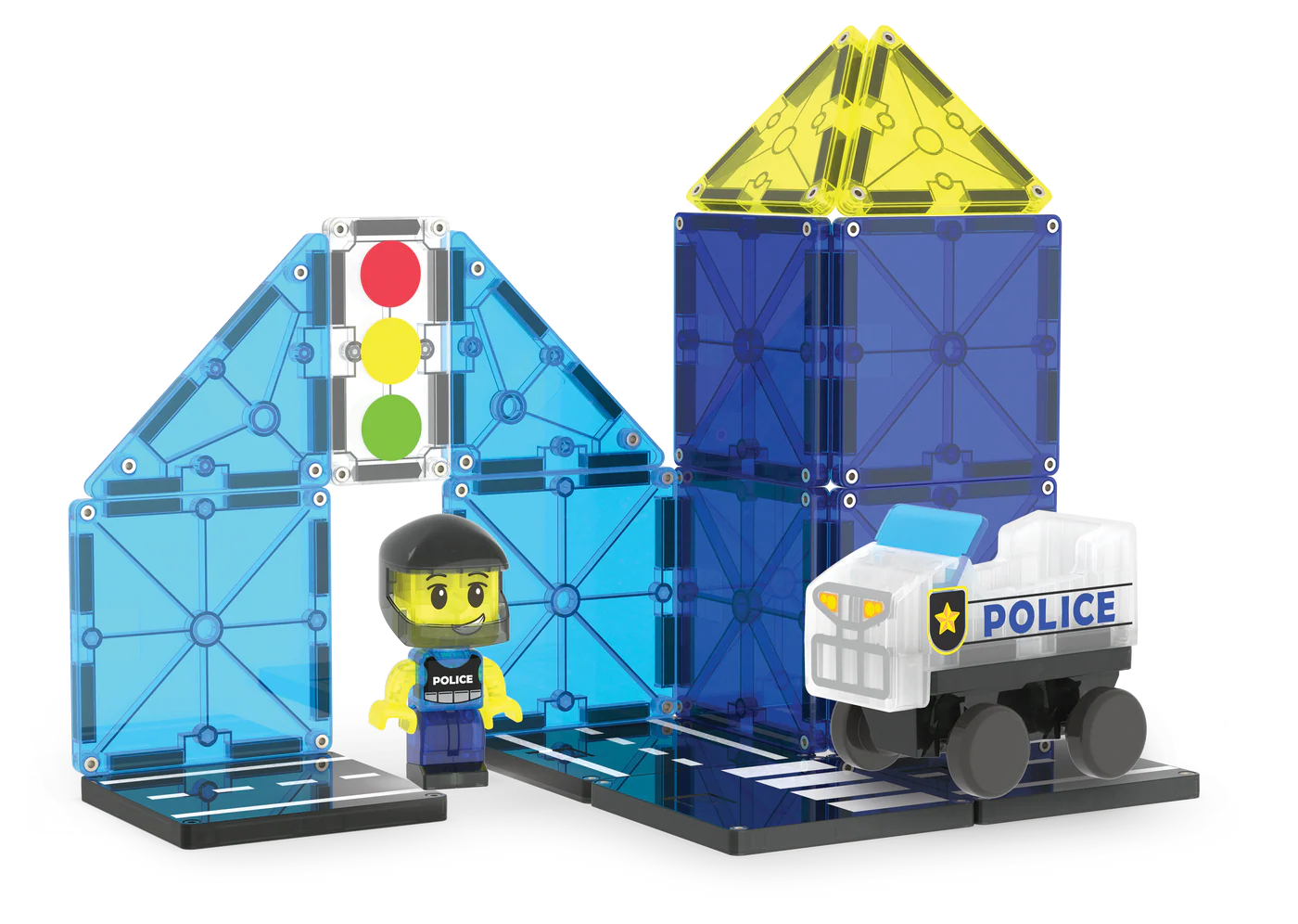 Magna-Tiles Police Patrol