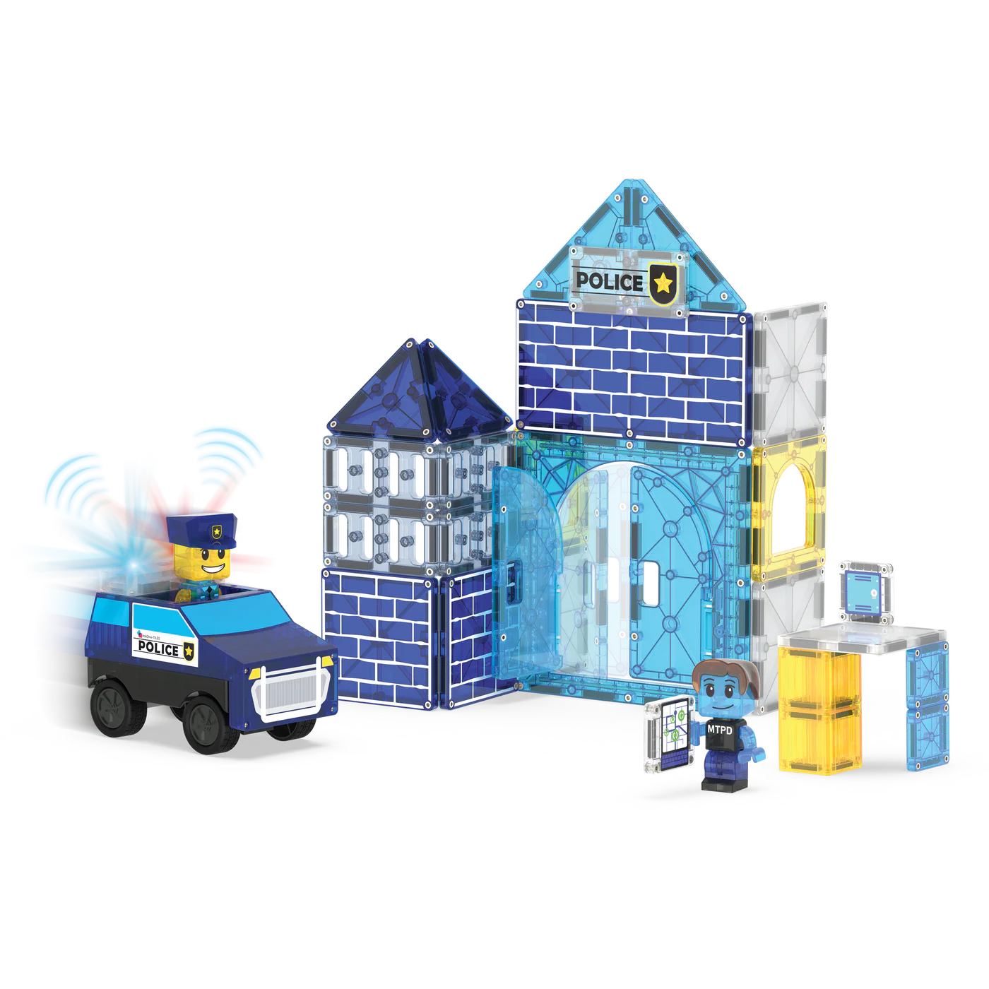 Magna-Tiles Police Station