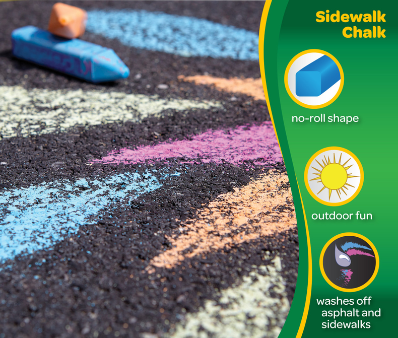 Crayola Washable Sidewalk Chalk 24ct