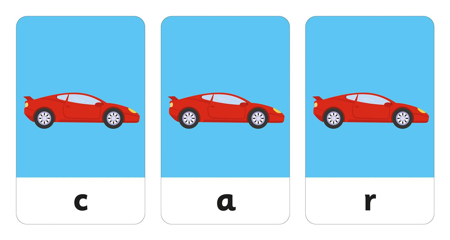 Smart Tots Flash Cards Spelling: Three-Letter-Words