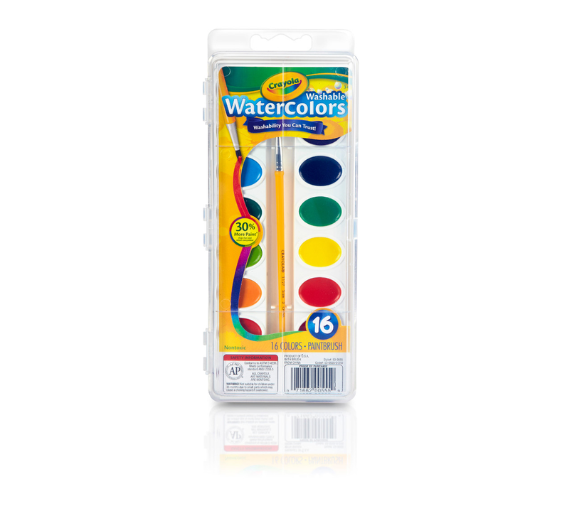 Crayola Washable Watercolors 16ct