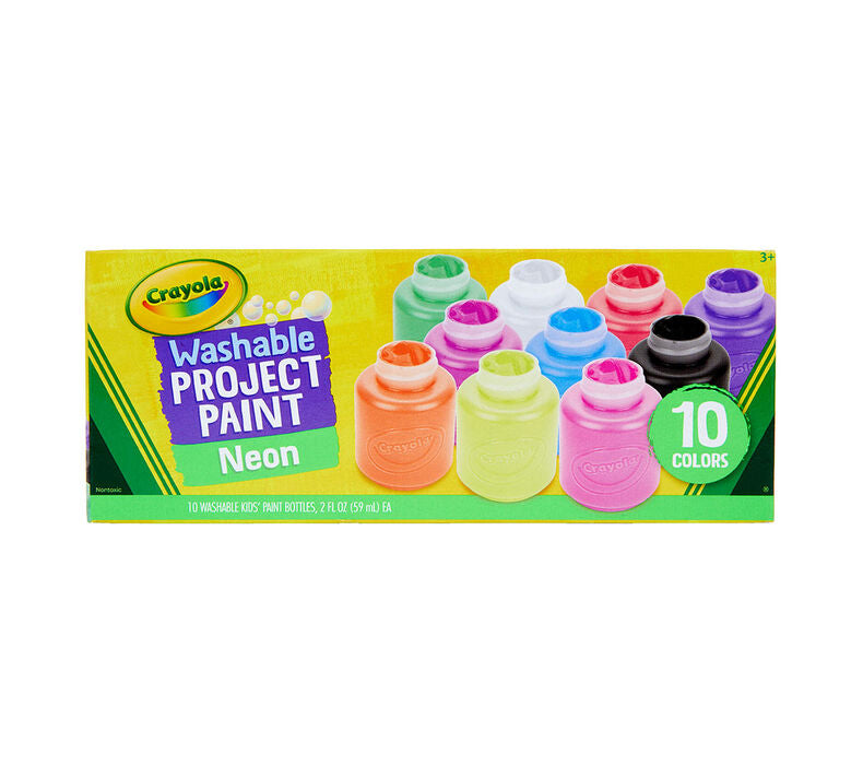 Crayola Neon Washable Paint (10ct 2oz)
