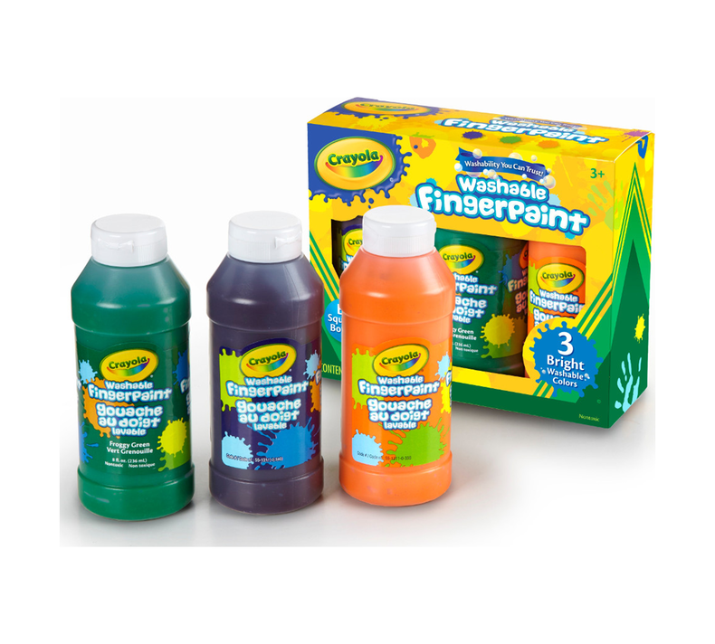 Crayola Washable Fingerpaint Bright 3ct 8oz
