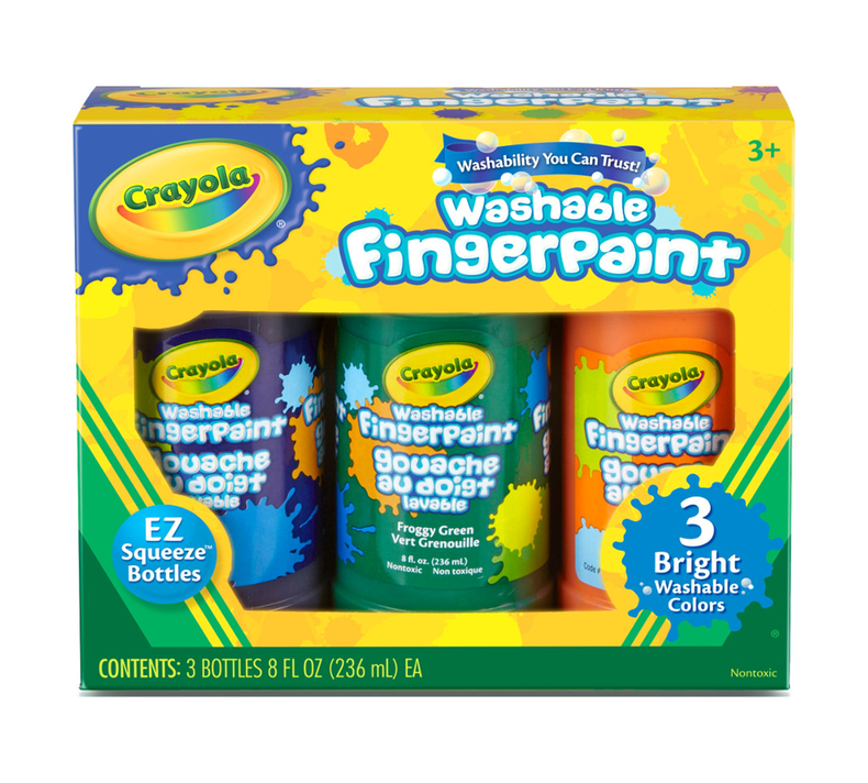 Crayola Washable Fingerpaint Bright 3ct 8oz