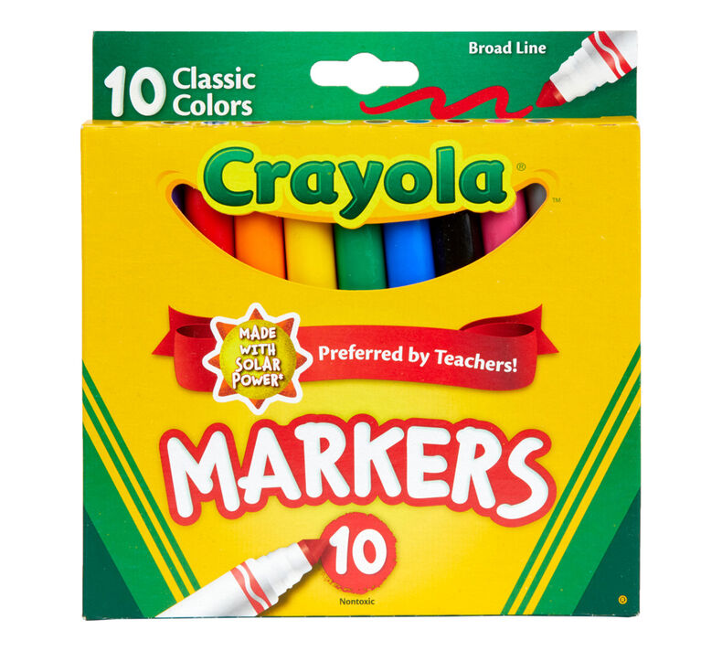 Crayola Markers Classic Broad Line 10ct