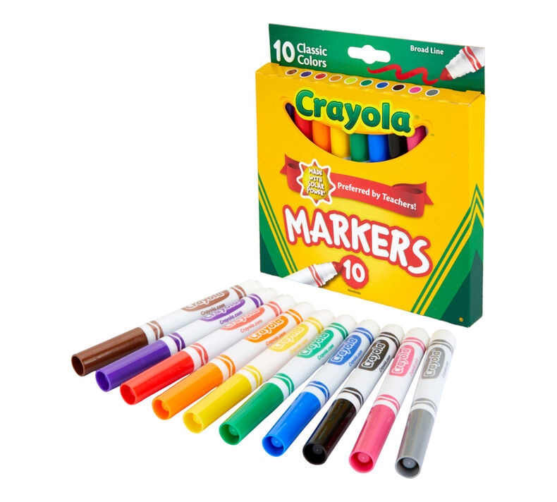 Crayola Markers Classic Broad Line 10ct