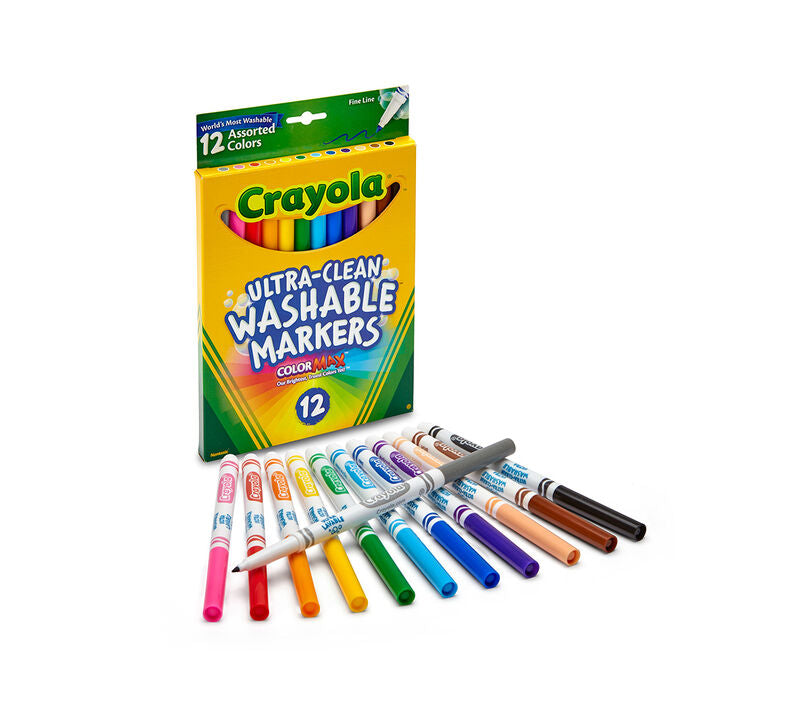 Crayola Washable Markers Fine Line 12ct