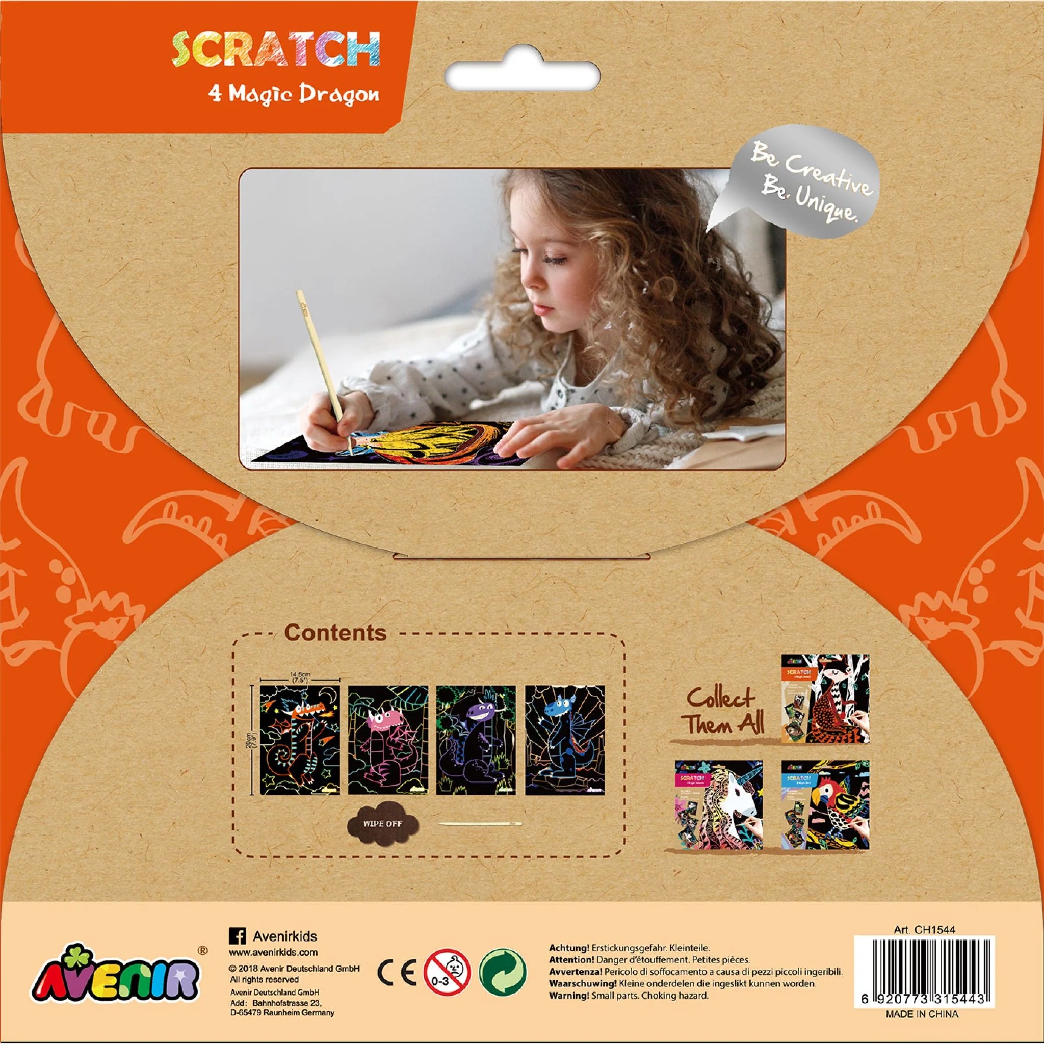 Avenir Scratch Art - Magic Dragon