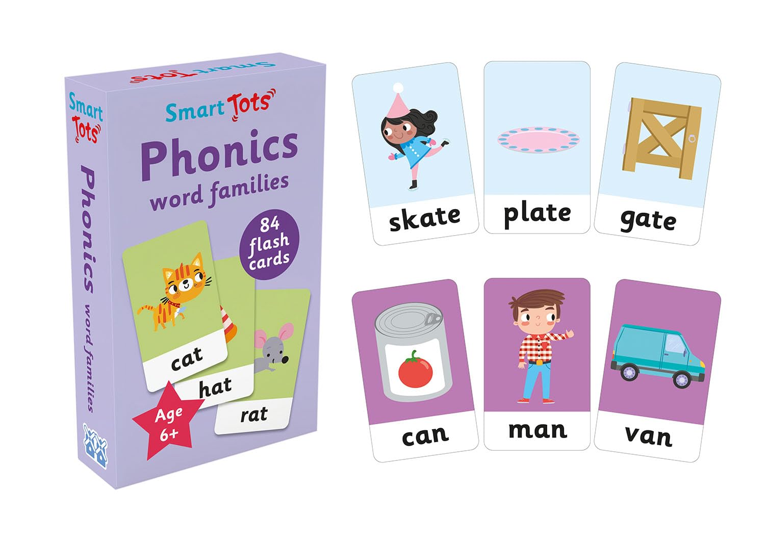 Smart Tots Flash Cards Phonics: Word Families