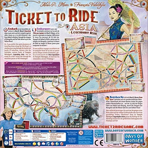 Ticket To Ride Asia Expansion