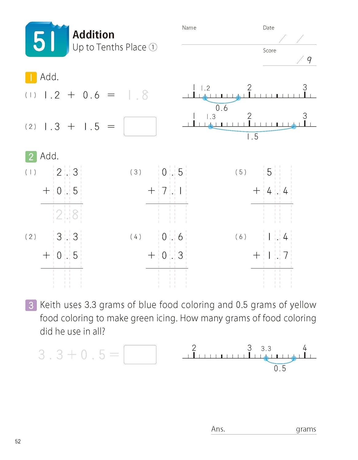 Kumon Mathbites Grade 4: Fraction & Decimals