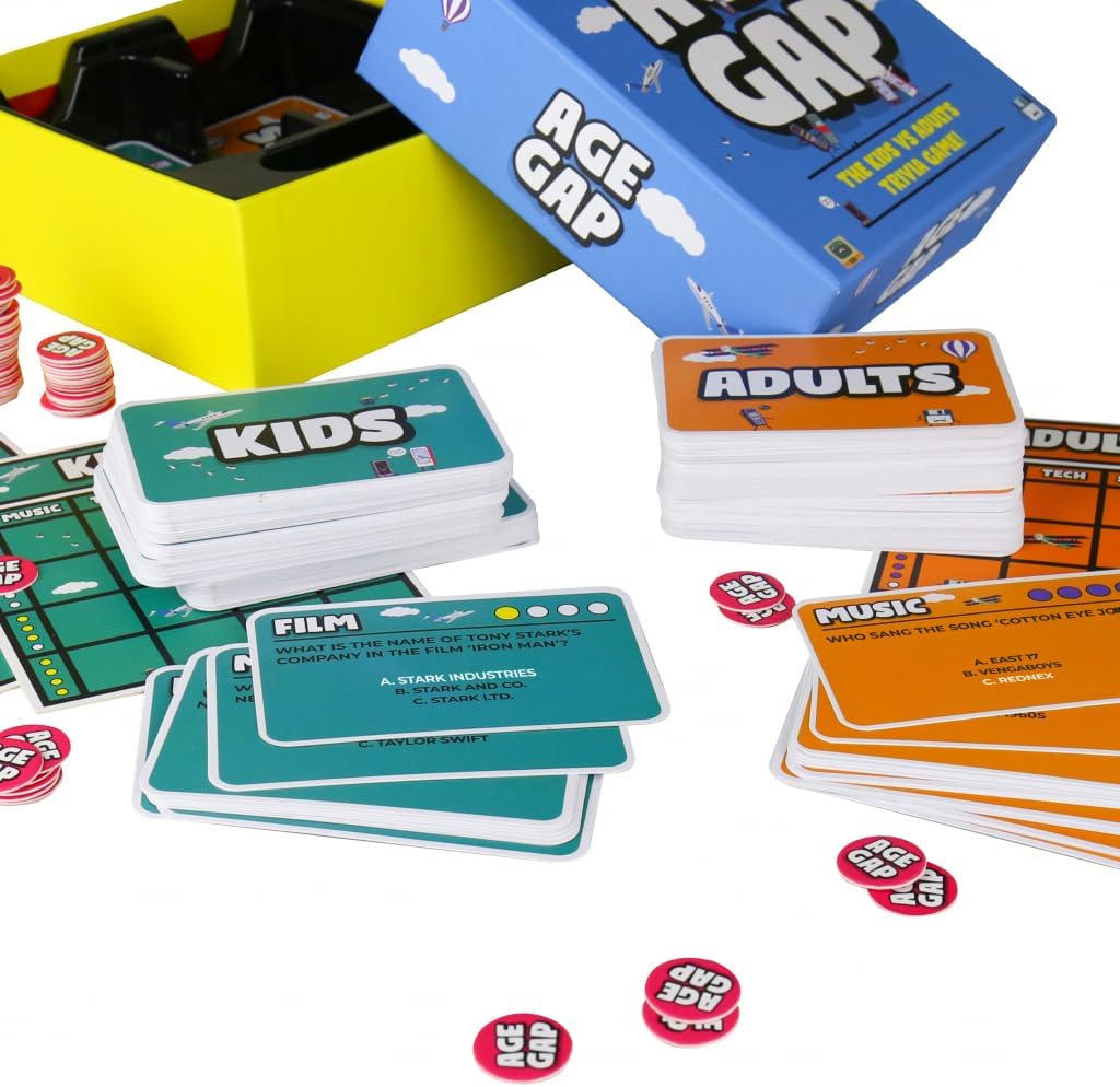 Gift Republic Age Gap - Kids Vs Adults Trivia Game