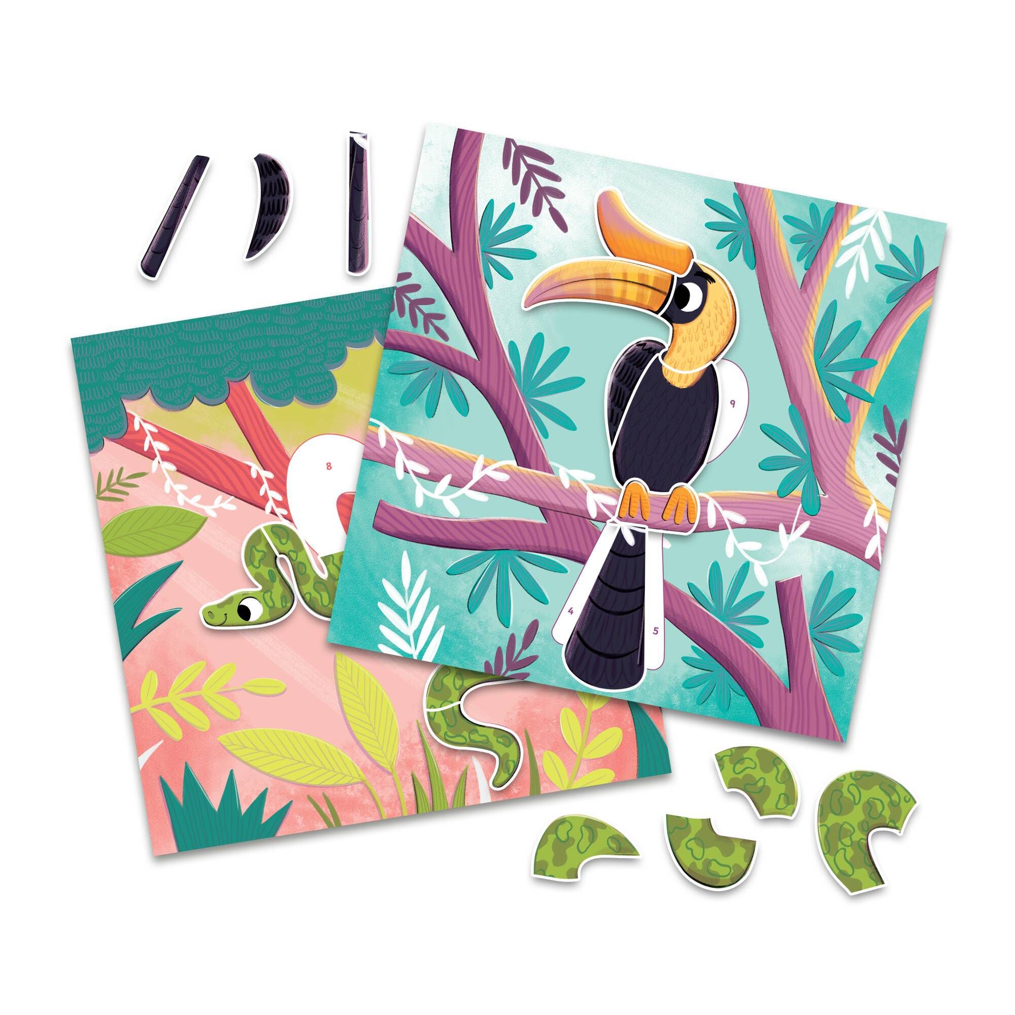 Galt Sticker By Numbers: Wild Animals