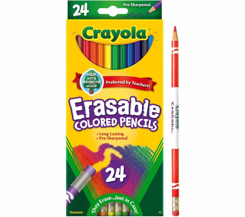 Crayola Erasable Colored Pencils (24ct)