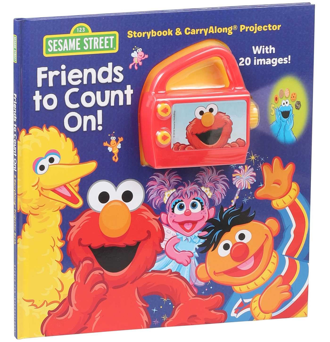 Sesame Street: Friends To Count On! Story Book And Carry Along Projector