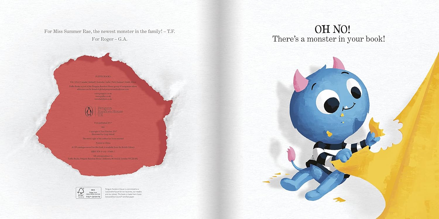 Theres A Monster In Your Book (Board Book)