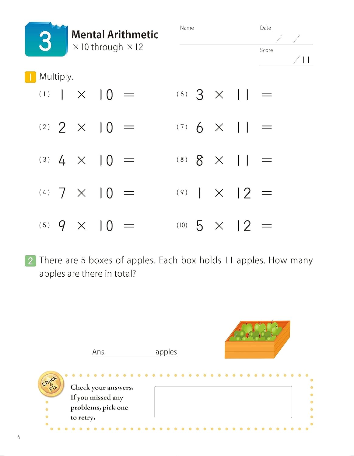 Kumon Mathbites Grade 4: Multipication & Division