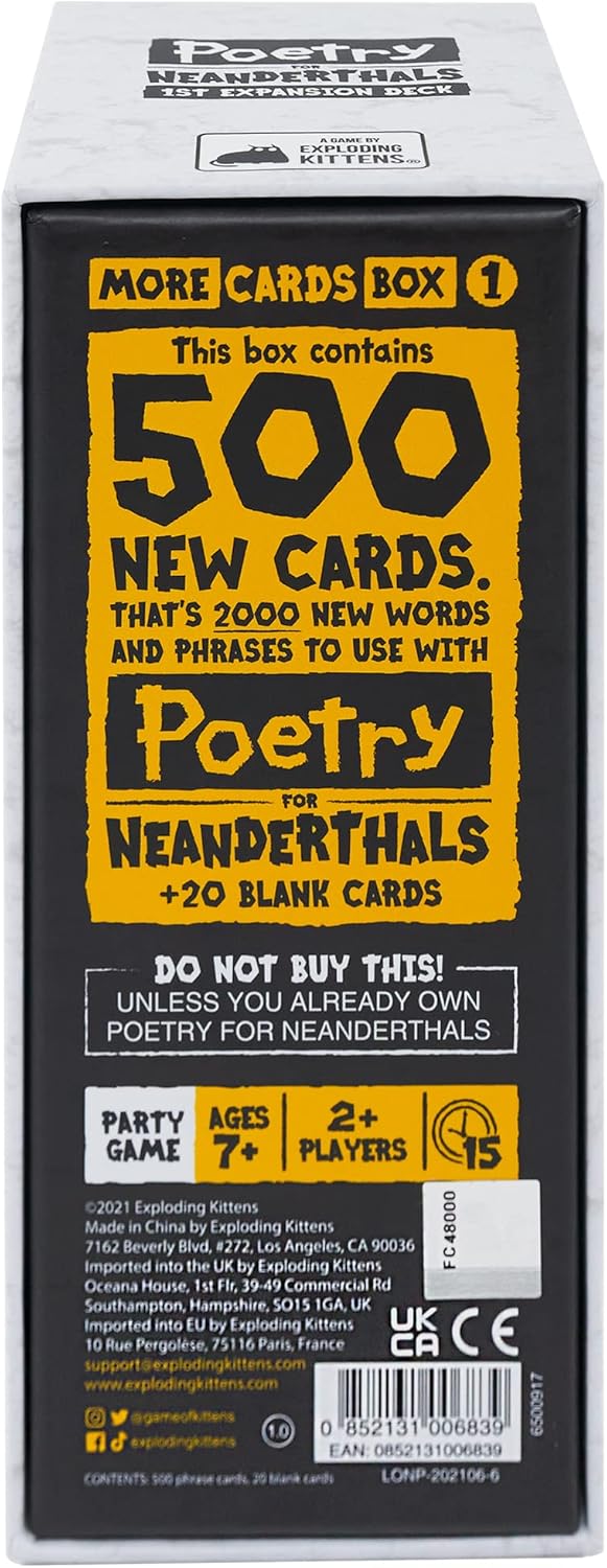 Poetry For Neanderthals Expansion Set