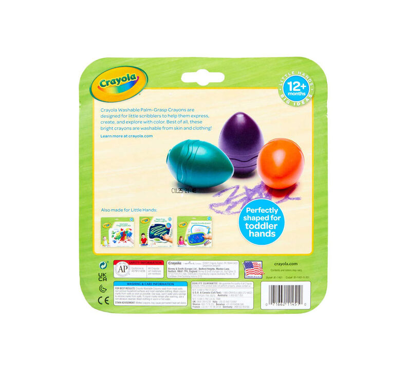 Crayola Young Kids Palm-Grasp Egg Crayons (6ct)