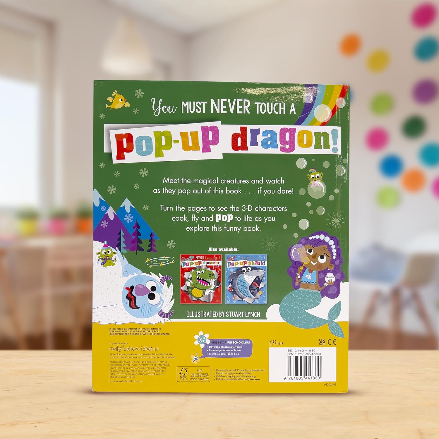 Never Touch A Pop-Up Dragon Padded Board Book