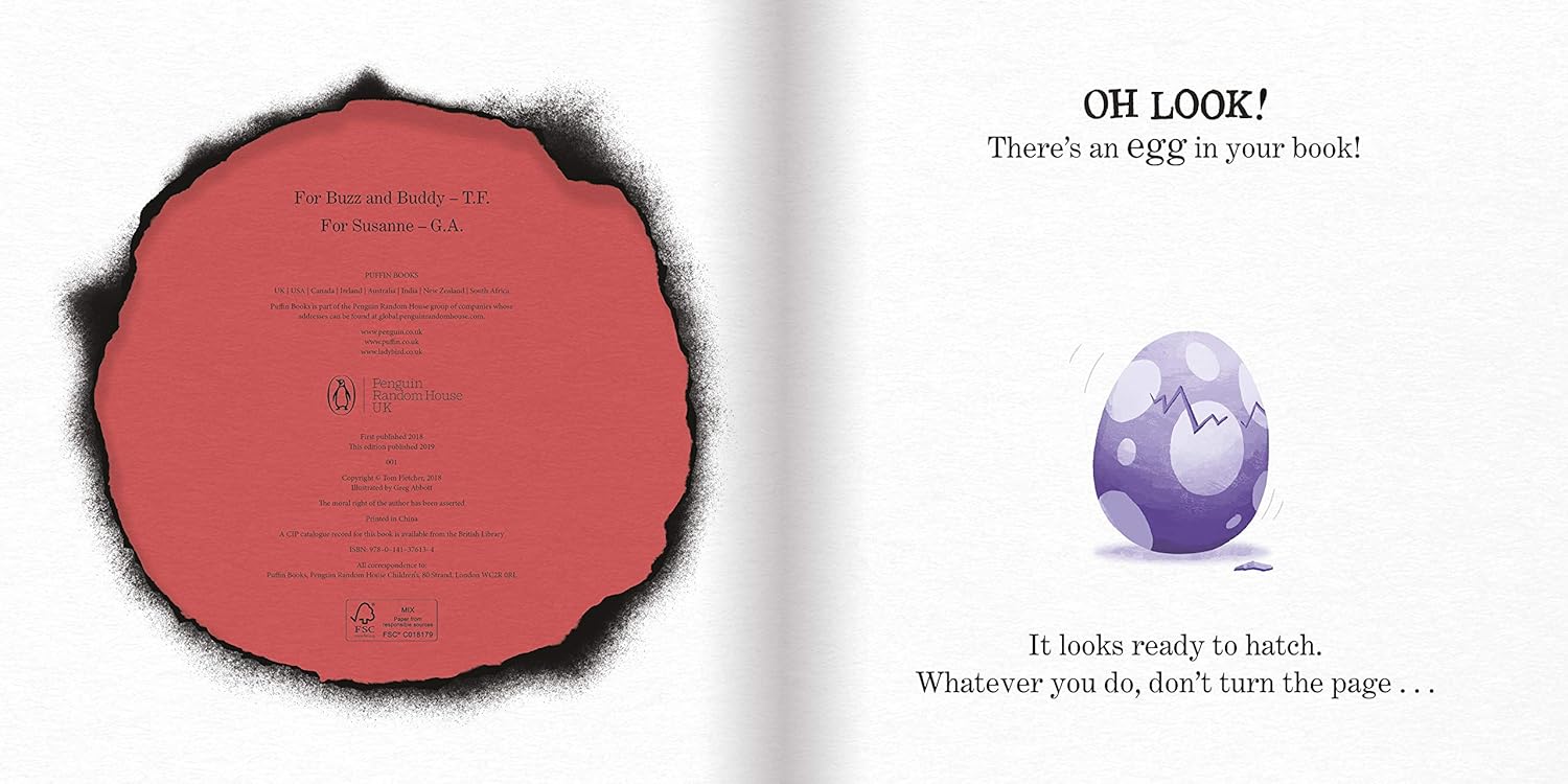 Theres A Dragon In Your Book by Tom Fletcher (Board Book)