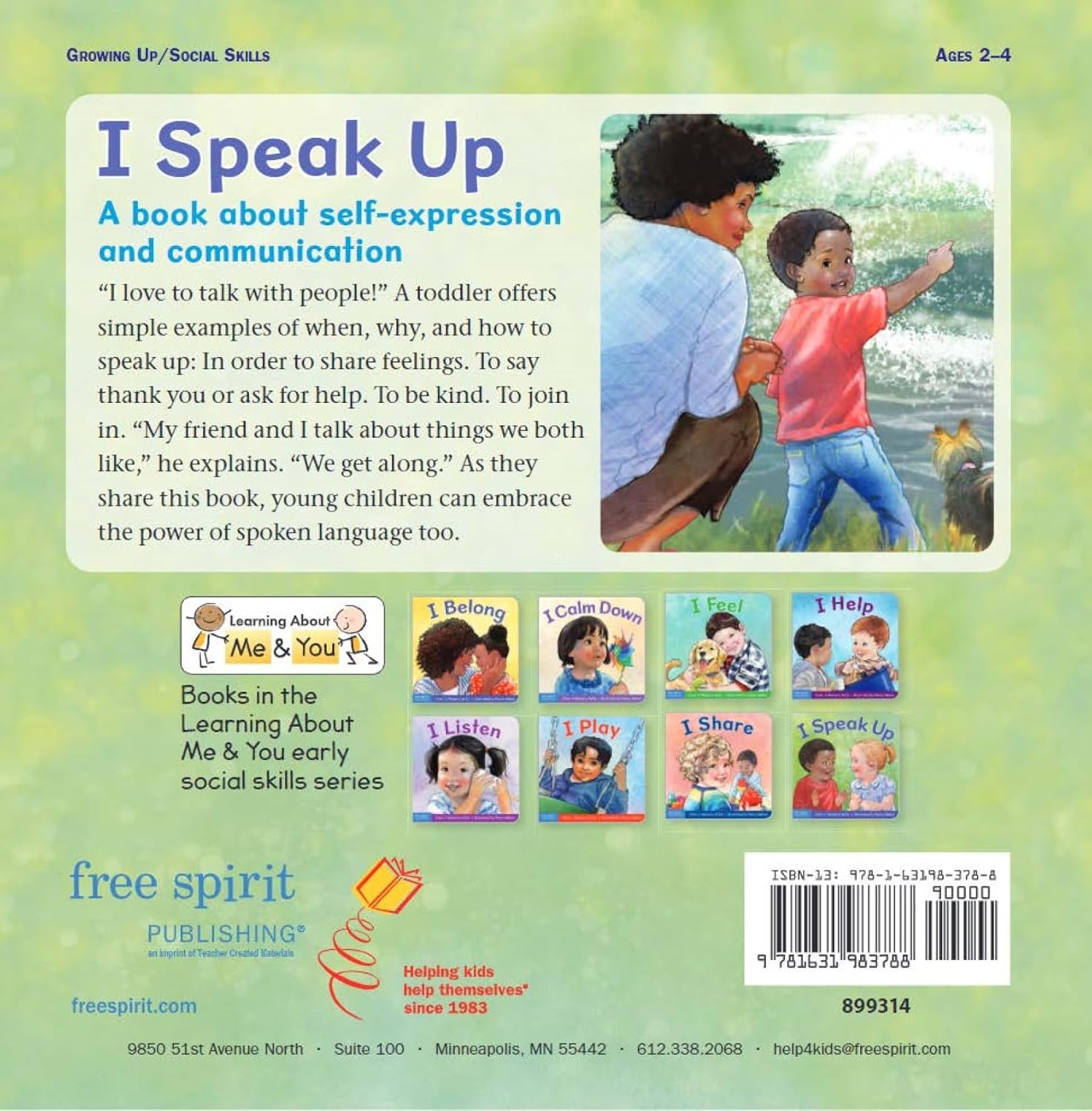I Speak Up: A Book About Self-Expression & Communication