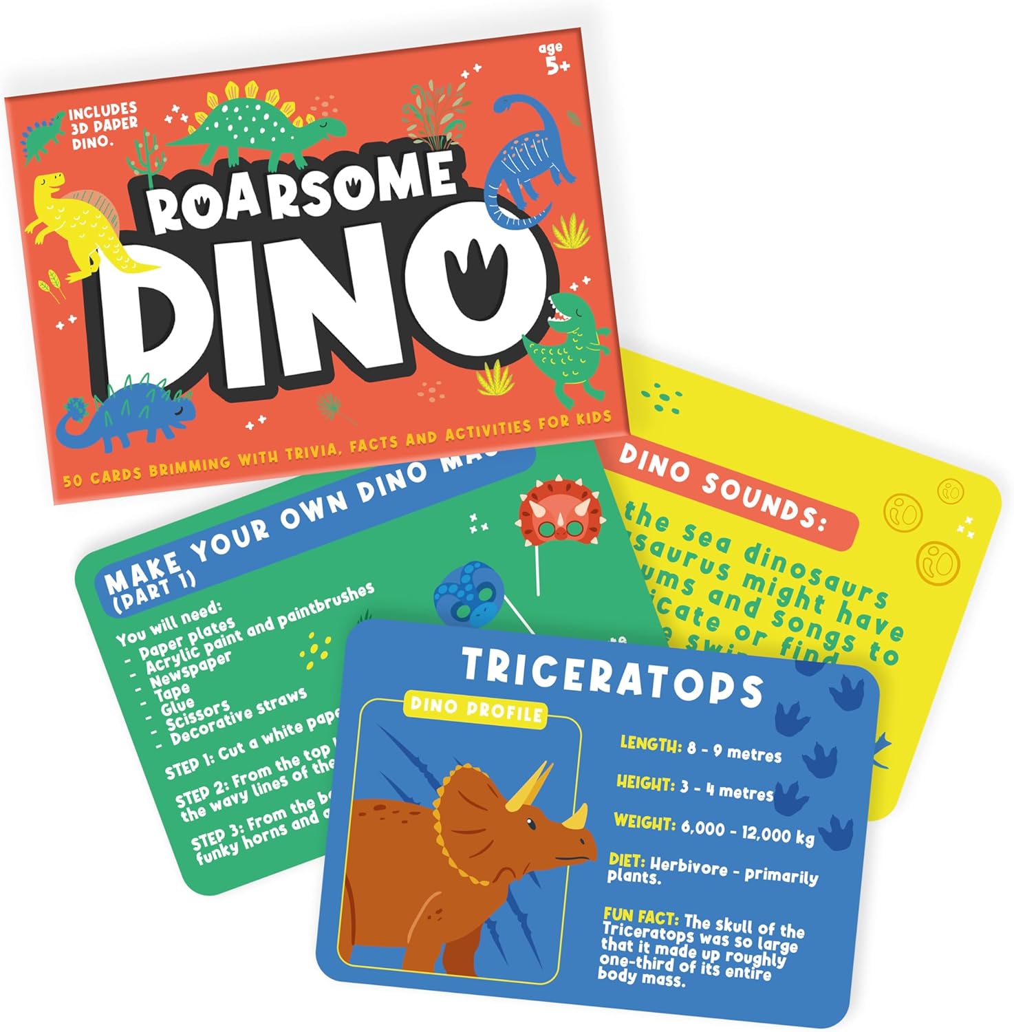 Gift Republic Kids Roarsome Dino Cards