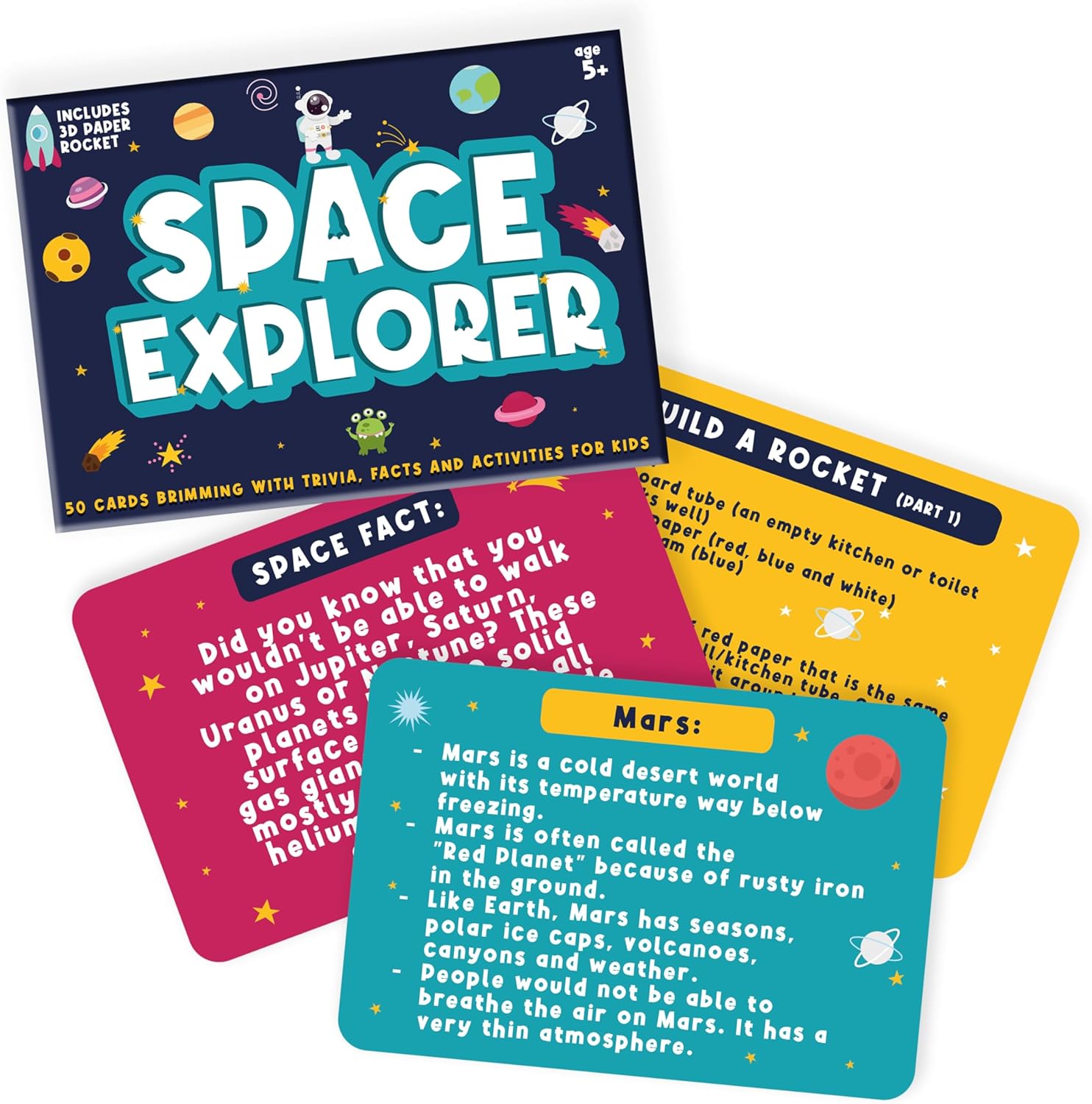 Gift Republic Kids Space Explorer Cards