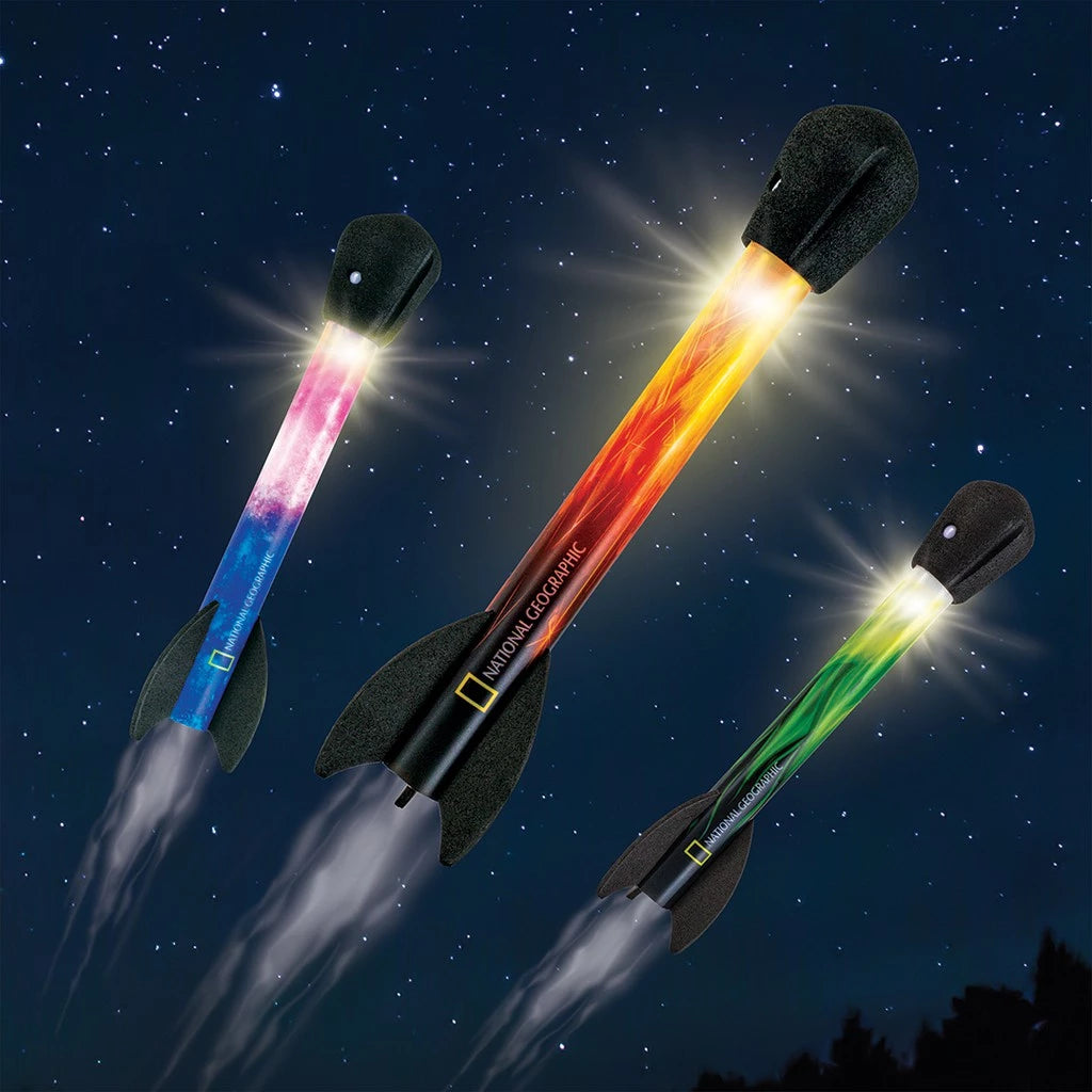 National Geographic Light-Up Air Rockets