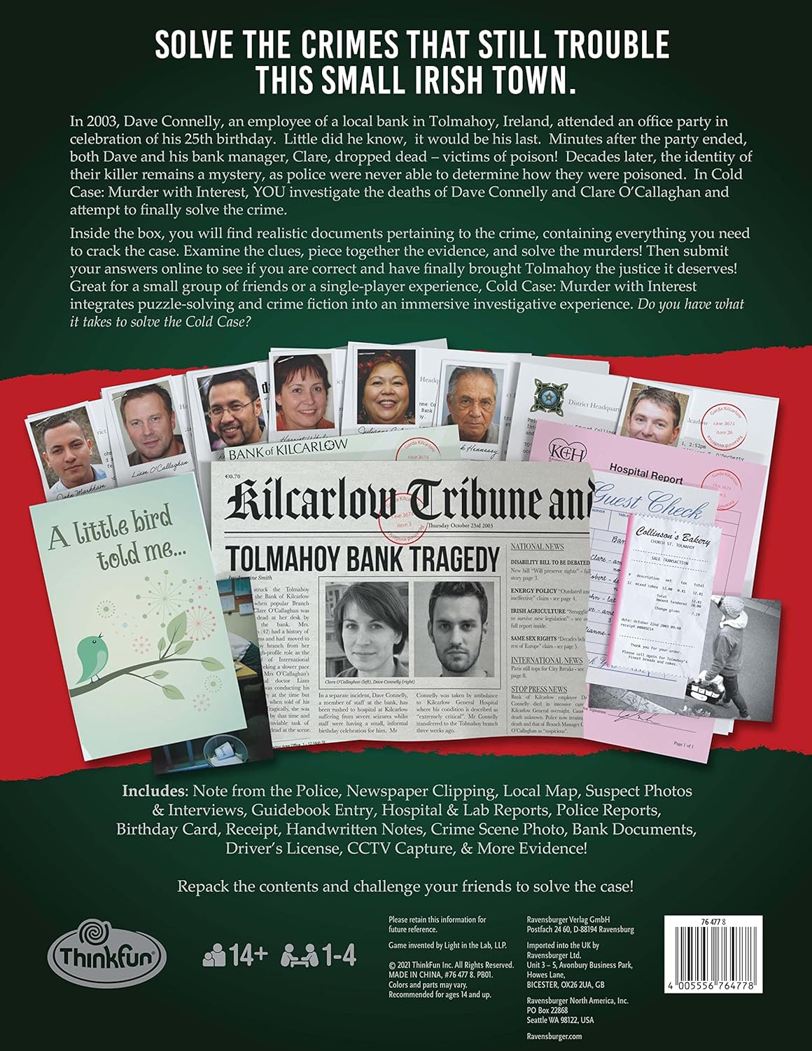 ThinkFun Cold Case: Murder With Interest