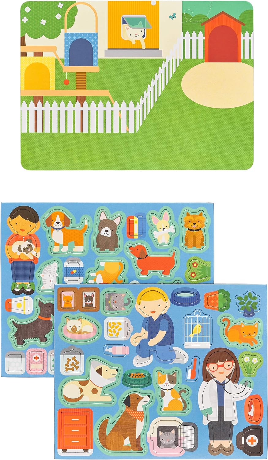 Petit Collage Magnetic Play Scene: Pet Hospital