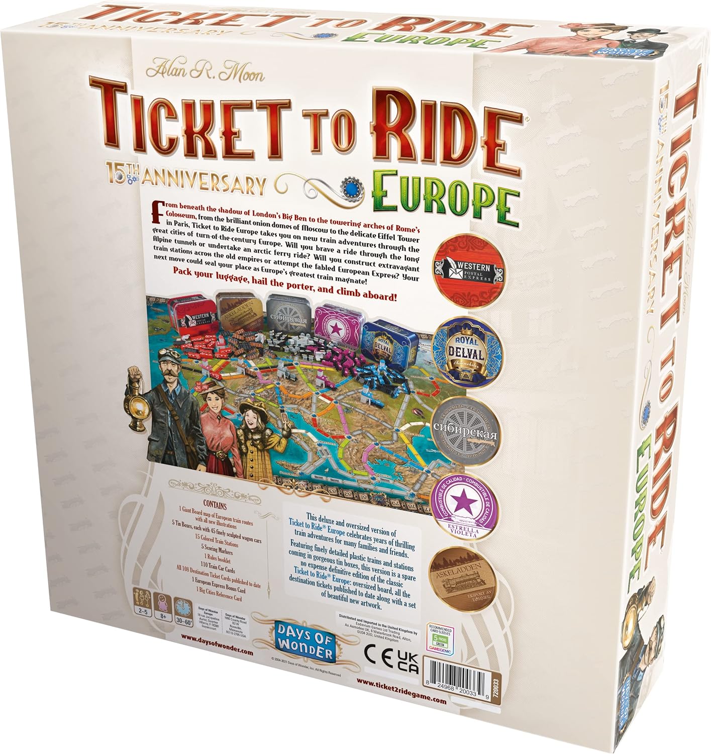 Ticket To Ride Europe 5th Anniversary Edition