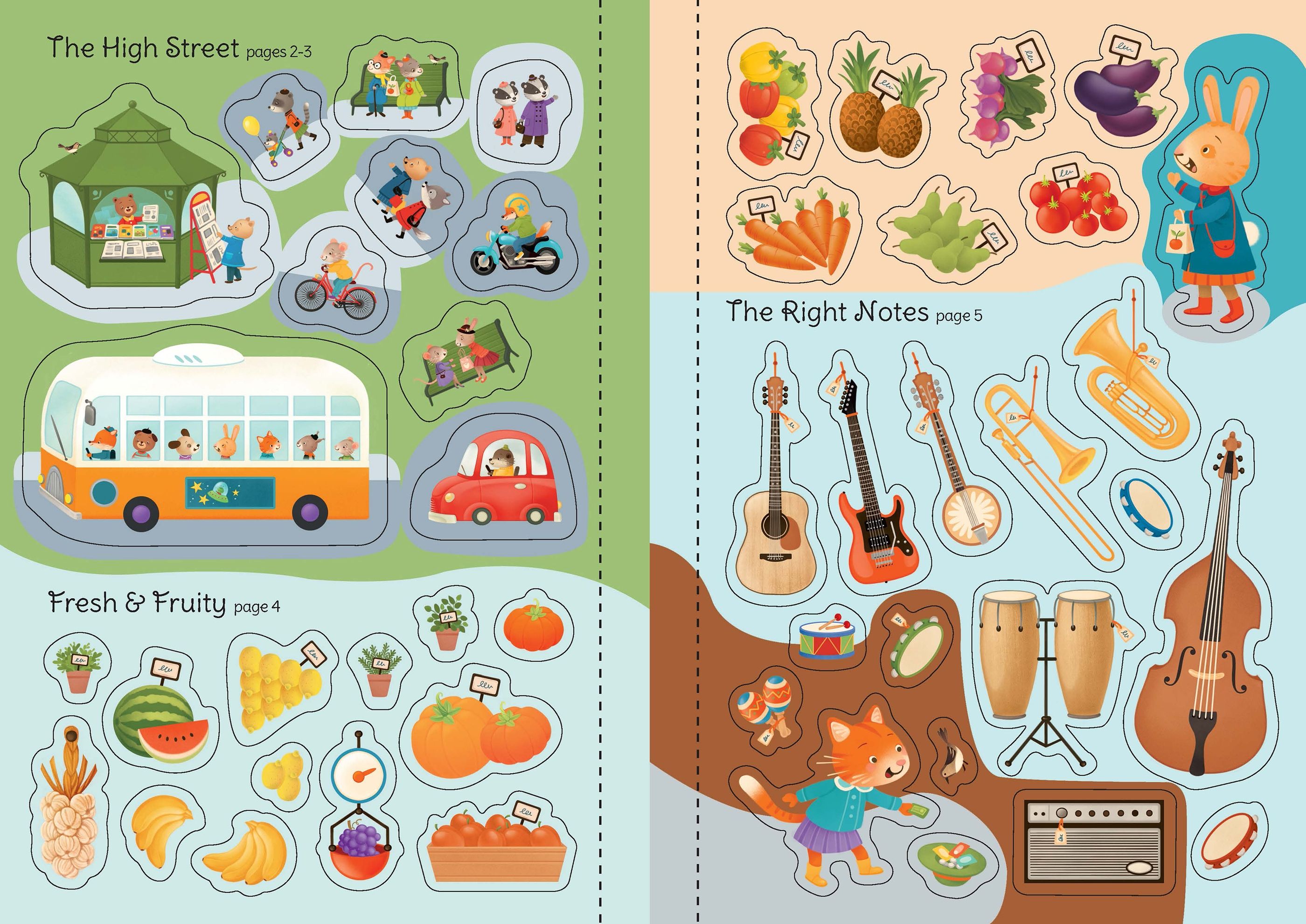 Usborne Little First Stickers: Shops