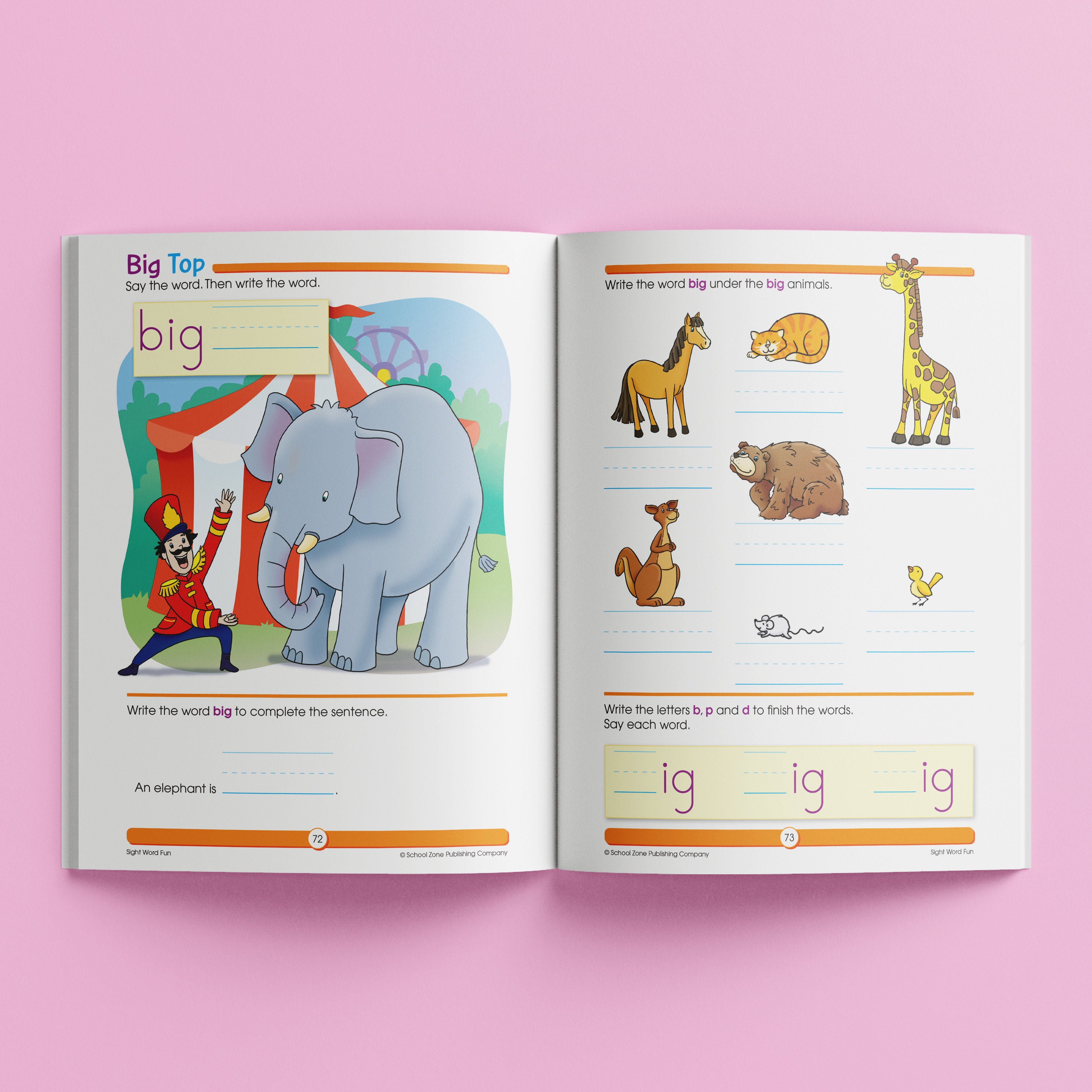 School Zone Giant Workbook Learn to Write