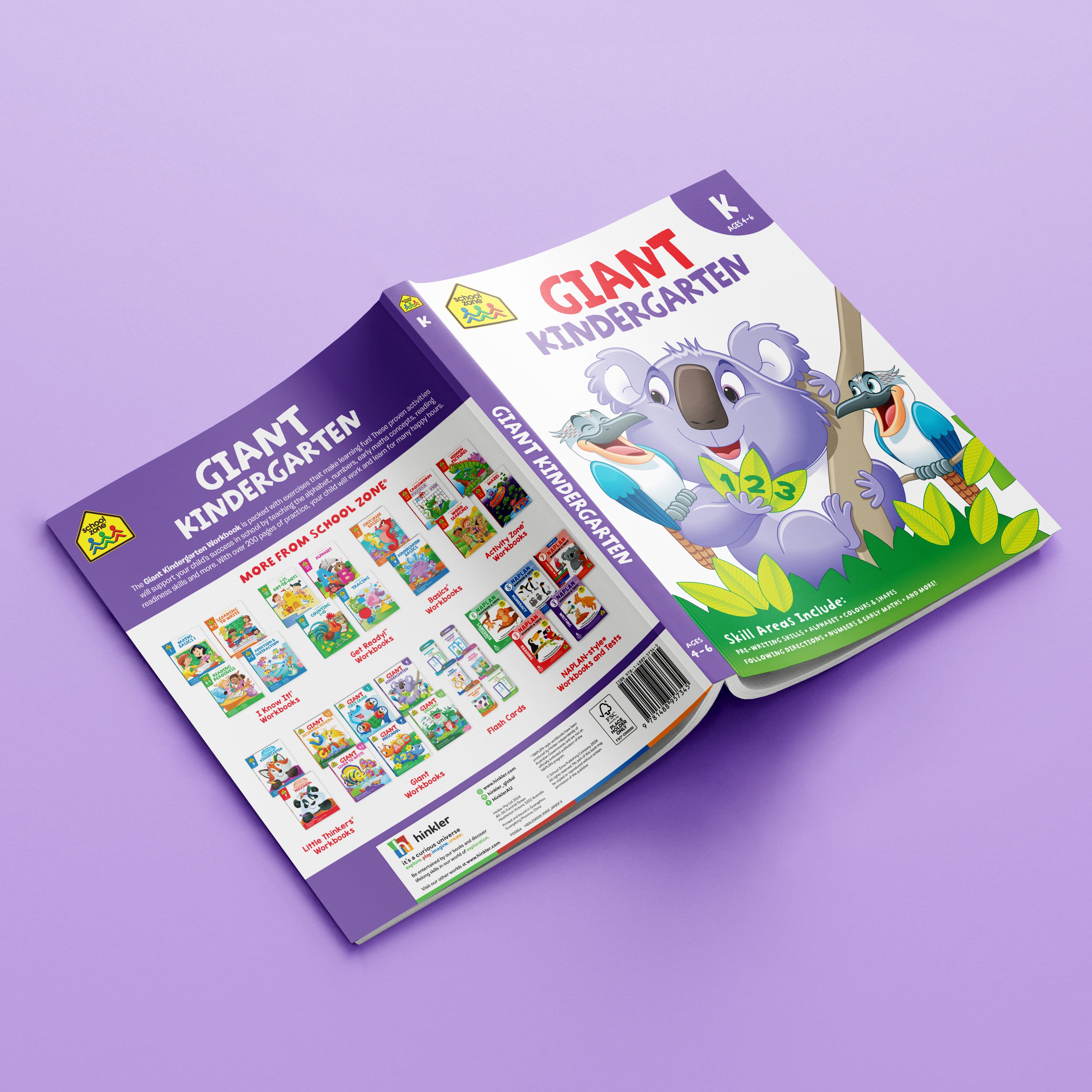 School Zone Giant Workbook Kindergarten