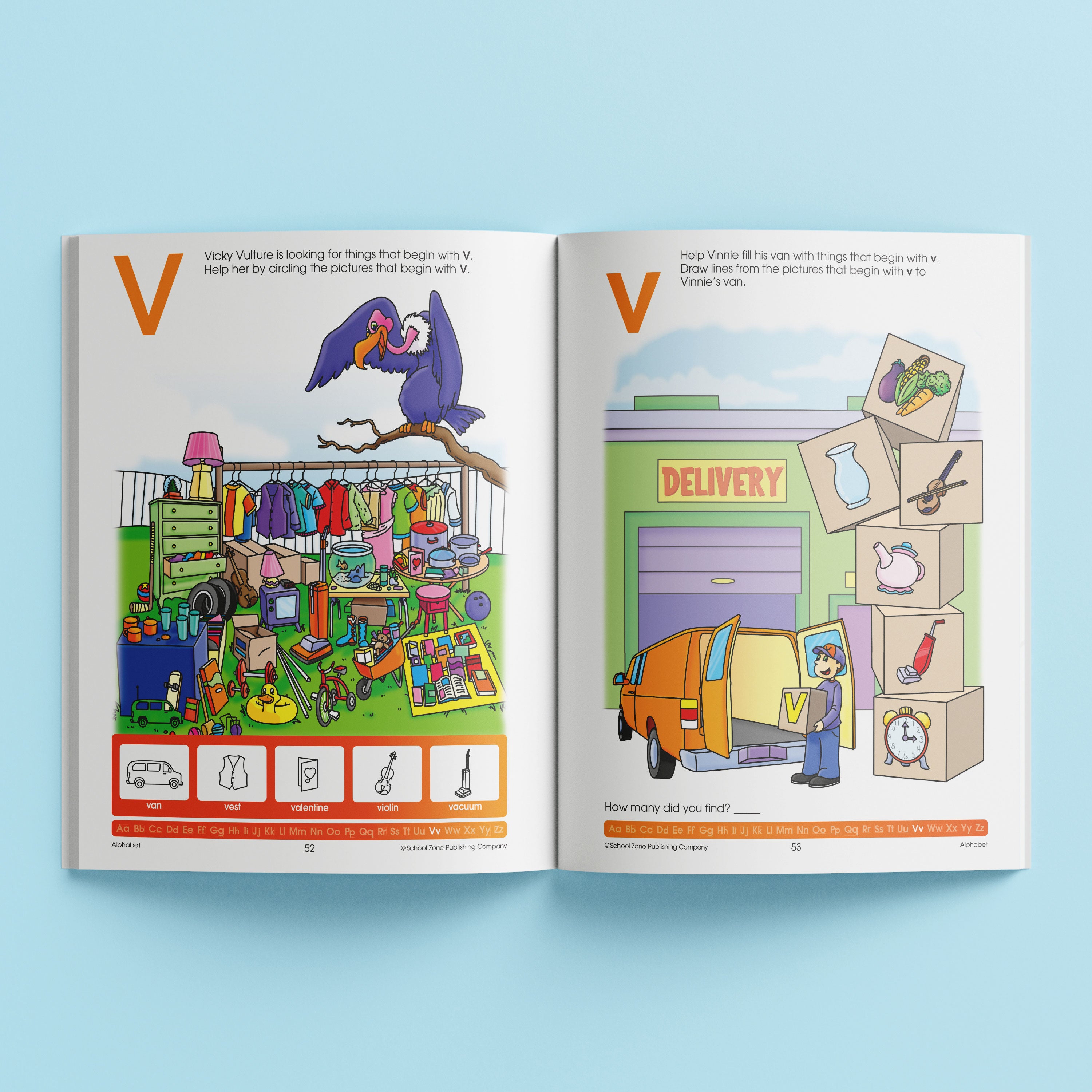 School Zone A Get Ready Book: Alphabet (Ages 3-5)