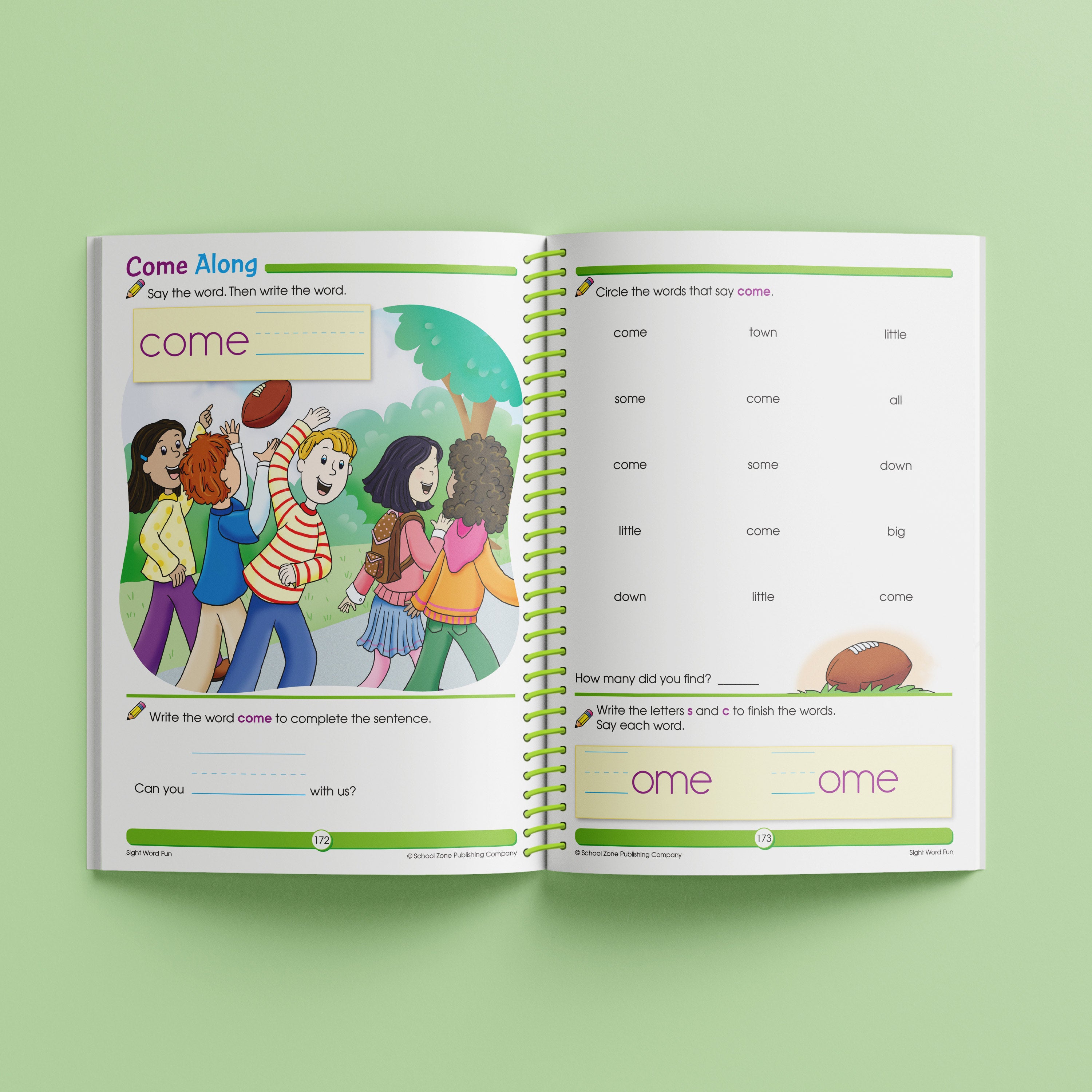 School Zone Big Spiro Workbook Writing (Ages 4-8)