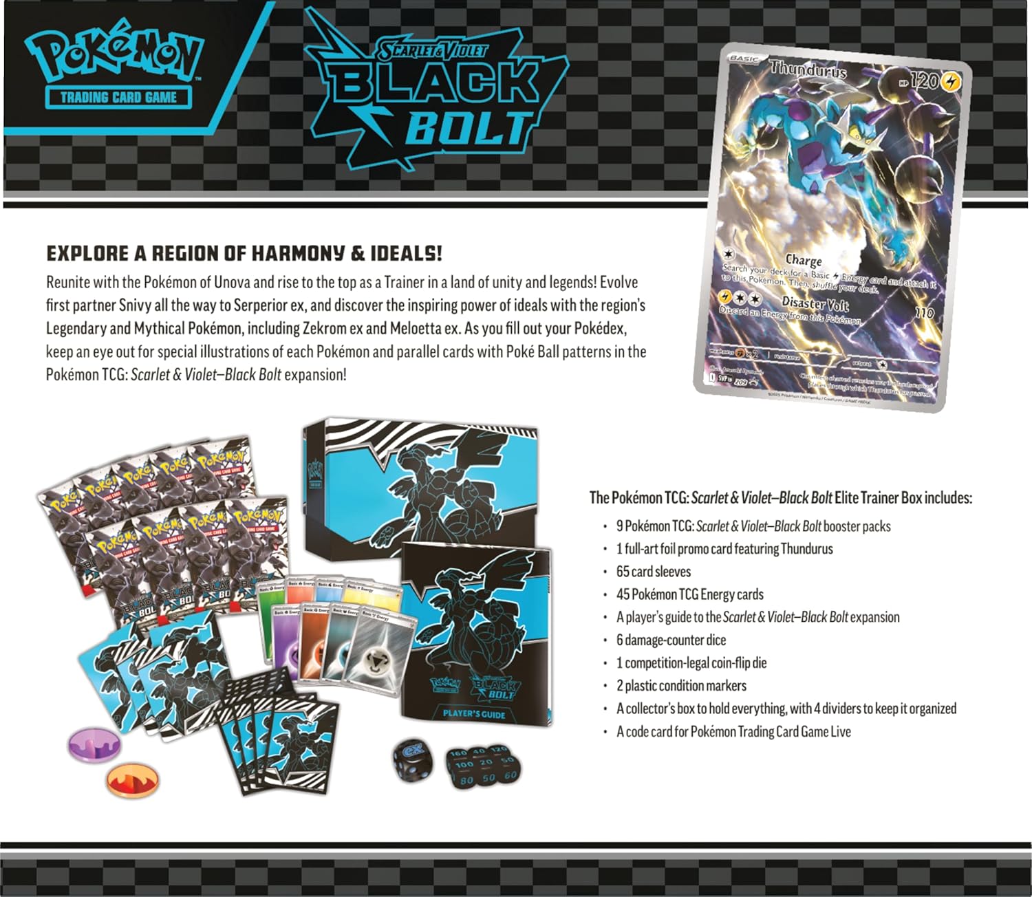 Pokemon TCG SV10.5 Black Bolt Elite Trainer Box