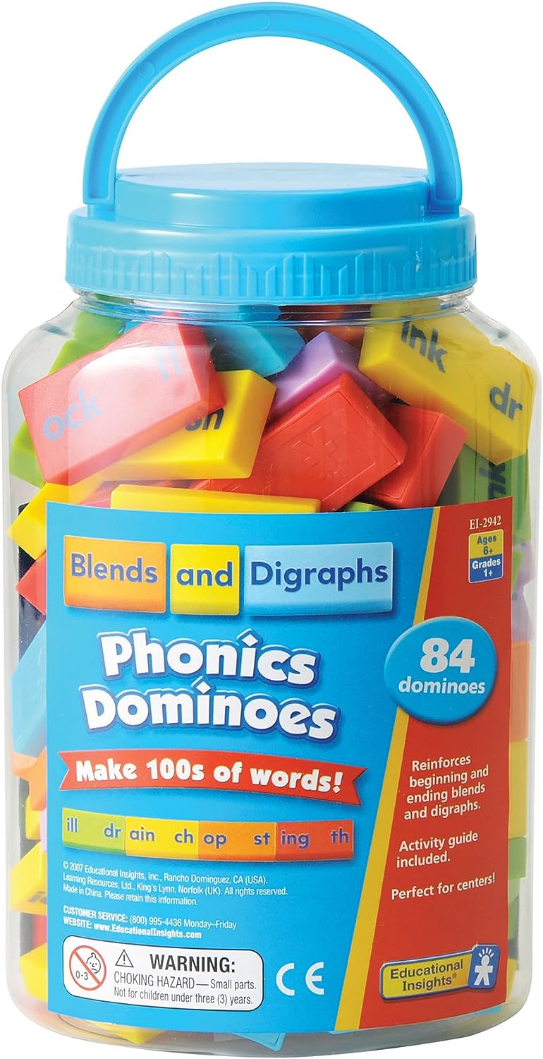 Educational Insights Phonics Dominoes Blends & Digraphs