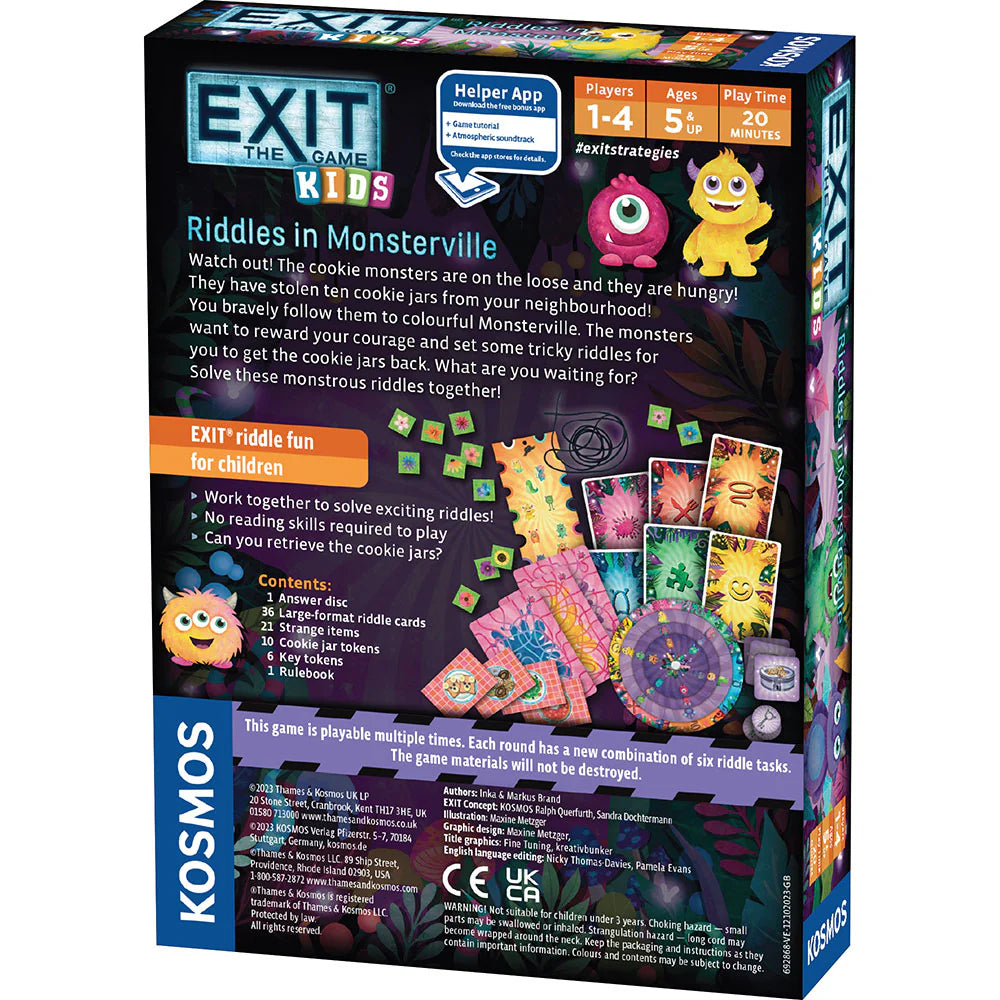 Exit The Game Kids Riddles in Monsterville