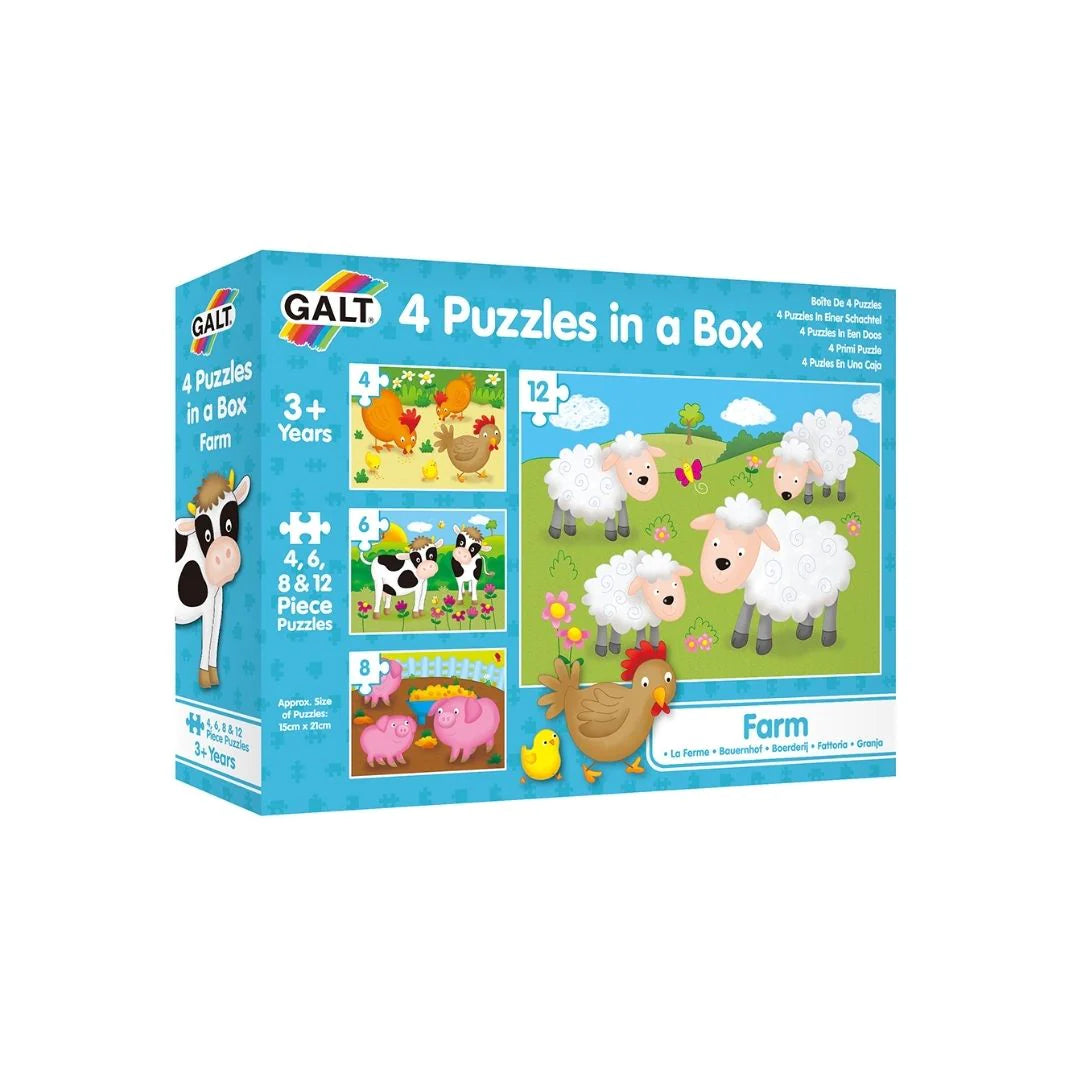 Galt 4 Puzzles In A Box: Farm