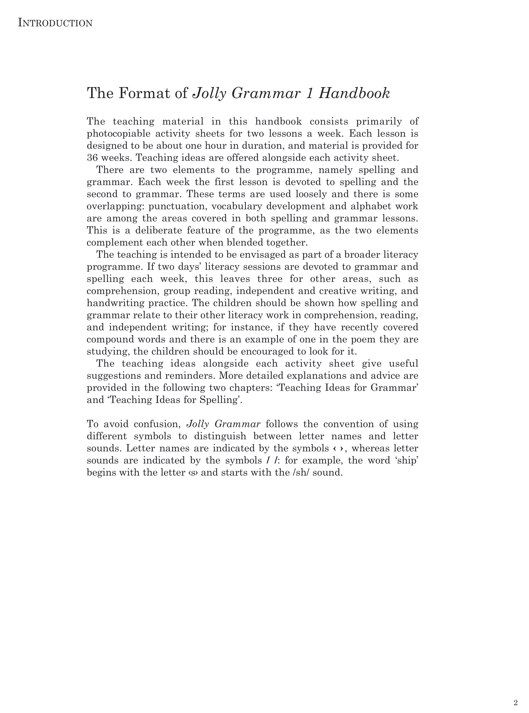 Jolly Grammar Handbook 1