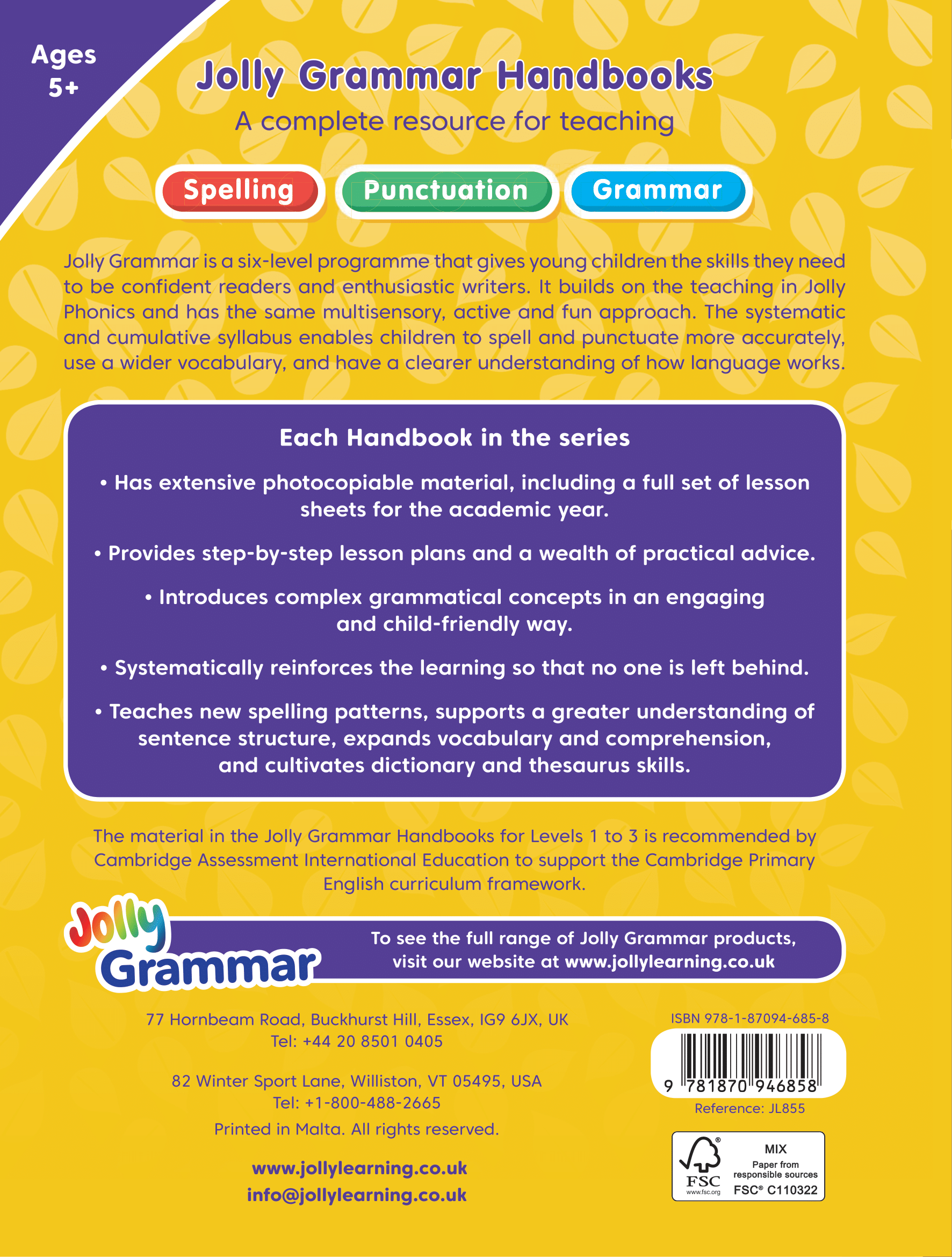 Jolly Grammar Handbook 1