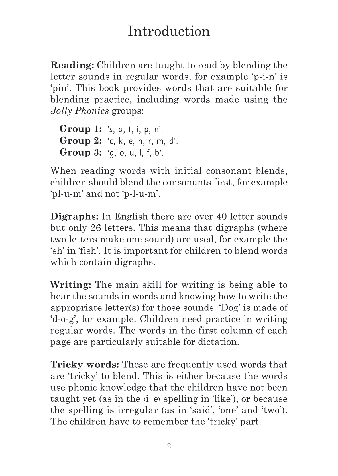 Jolly Phonics Word Book