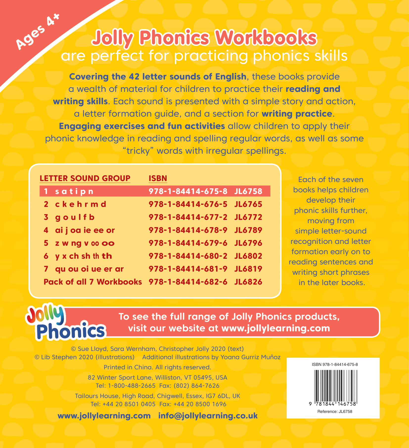 Jolly Phonics Workbook Set 1-7