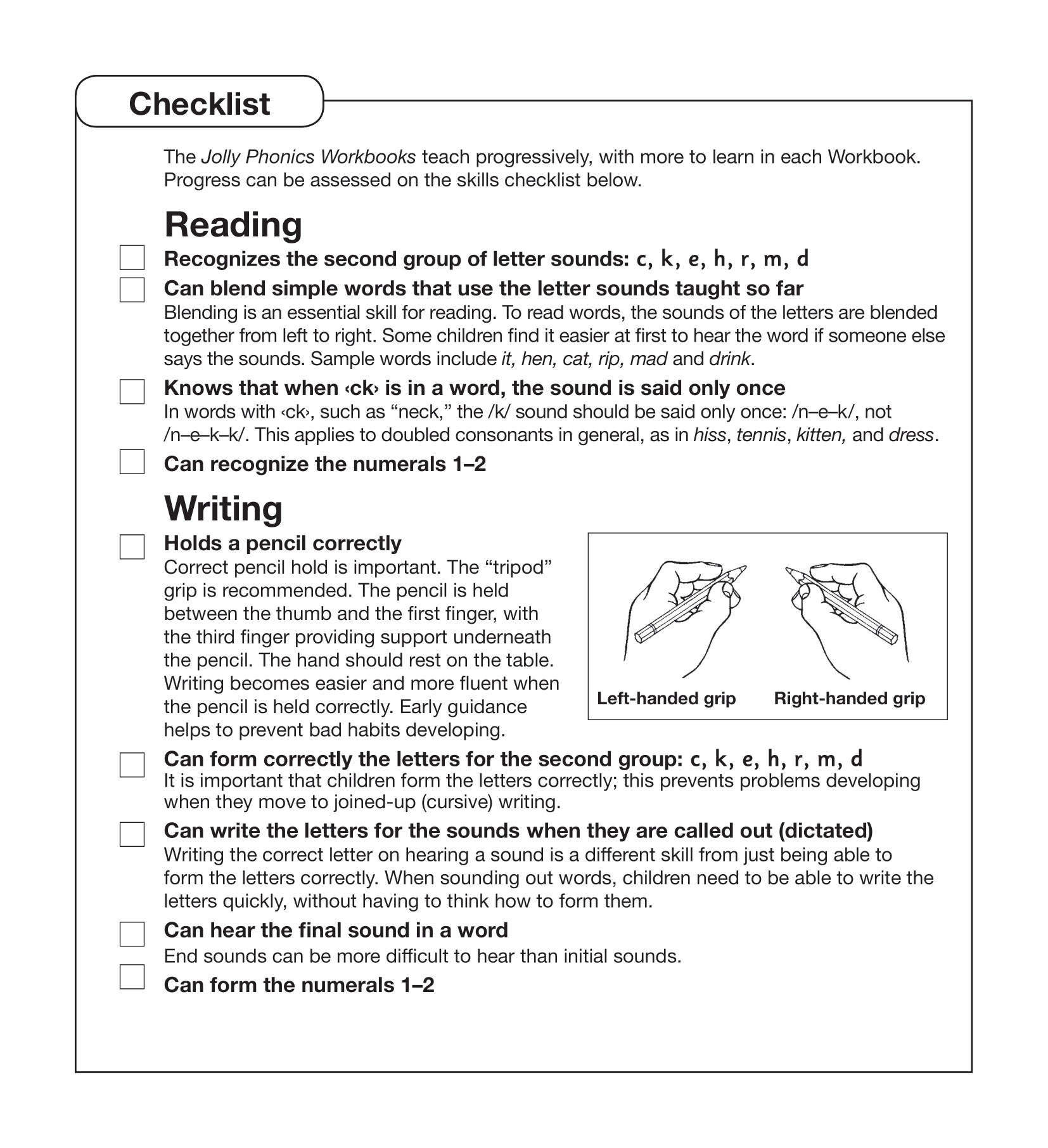 Jolly Phonics Workbook 2