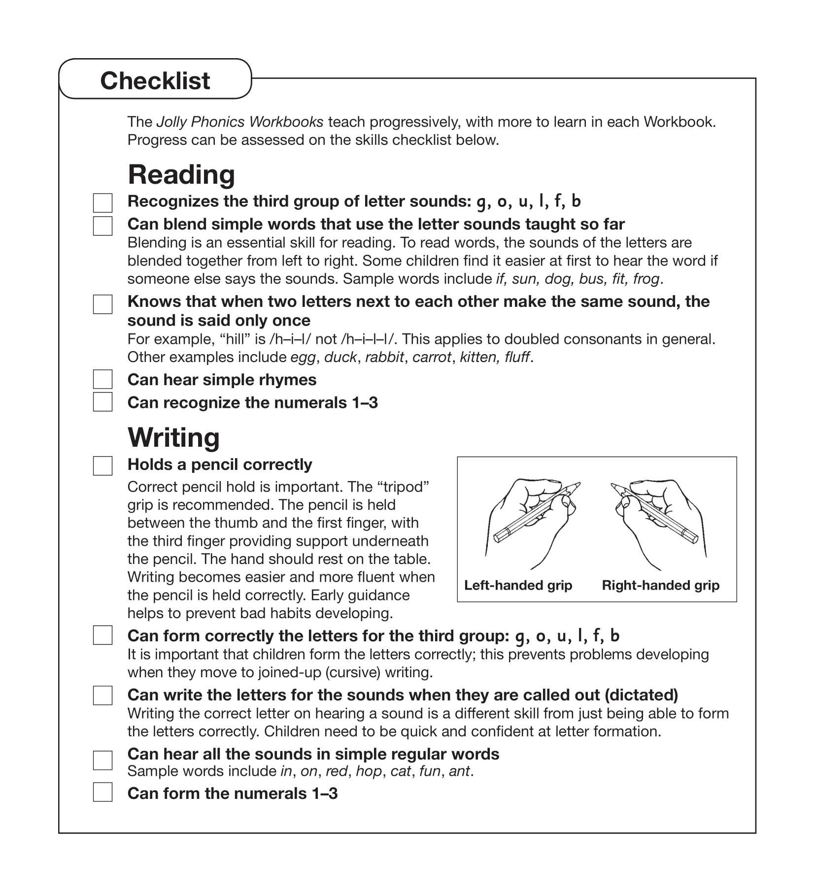 Jolly Phonics Workbook 3