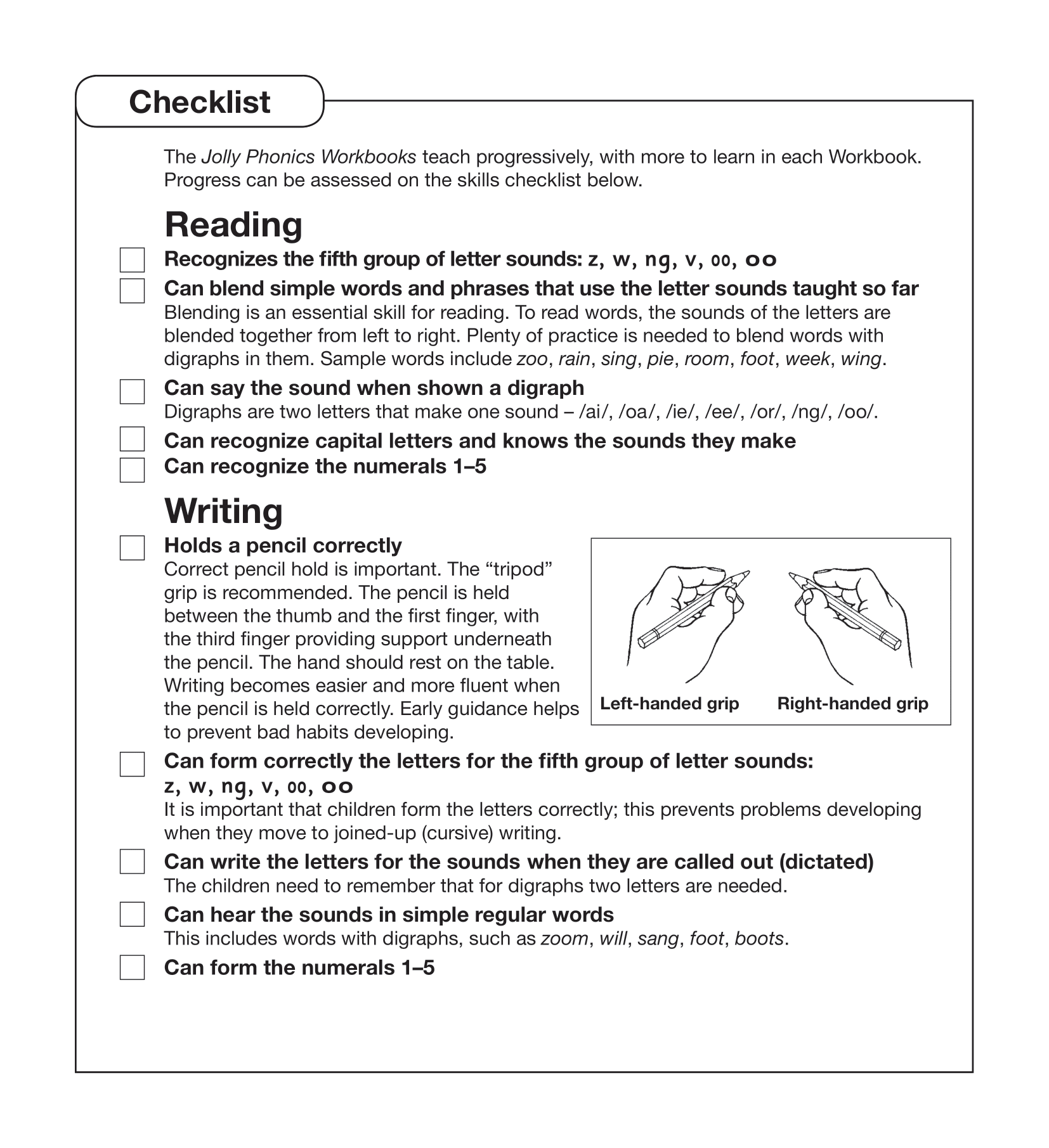 Jolly Phonics Workbook 5